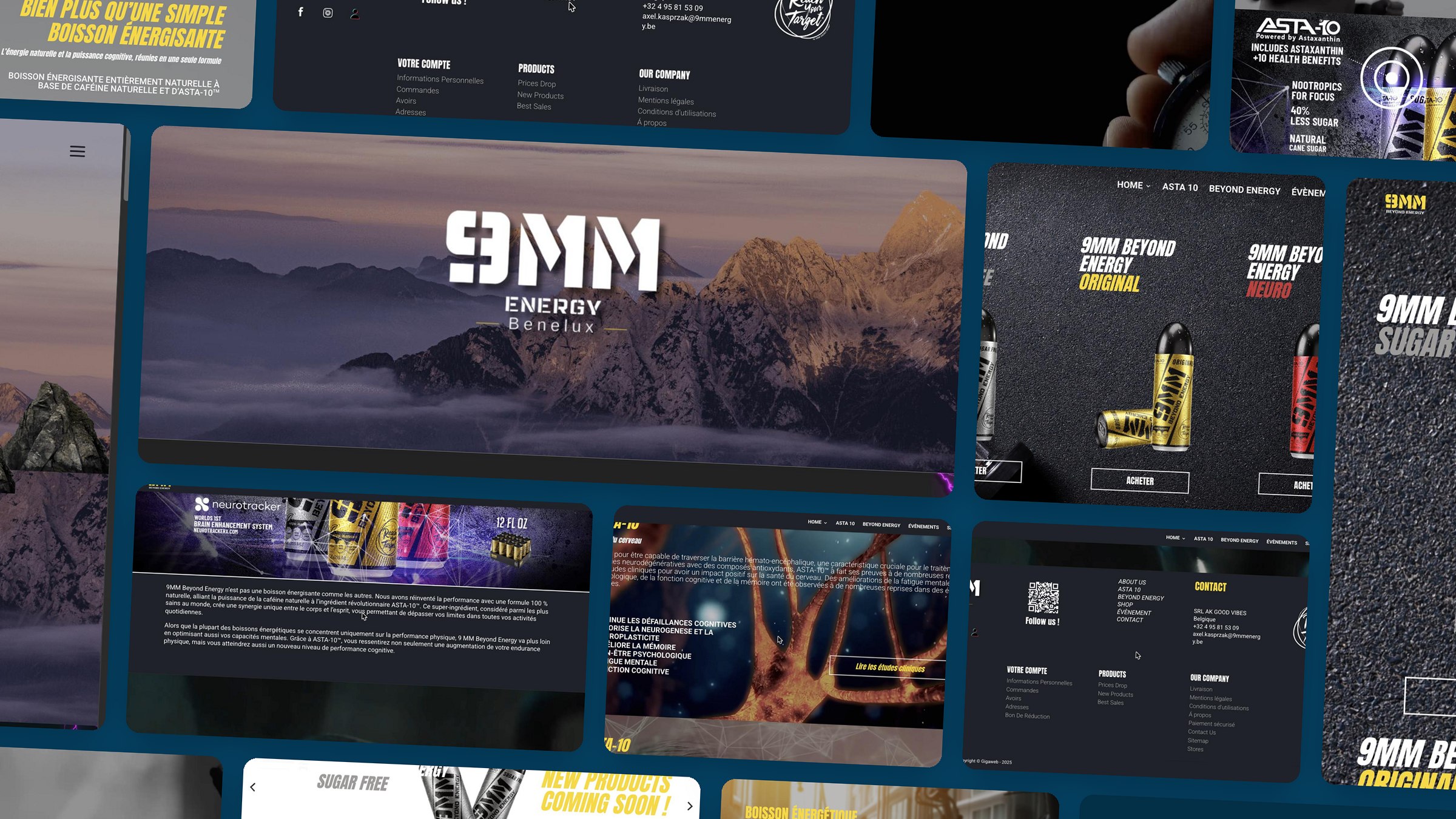 9MM Energy — aperçu du site réalisé par Gigaweb