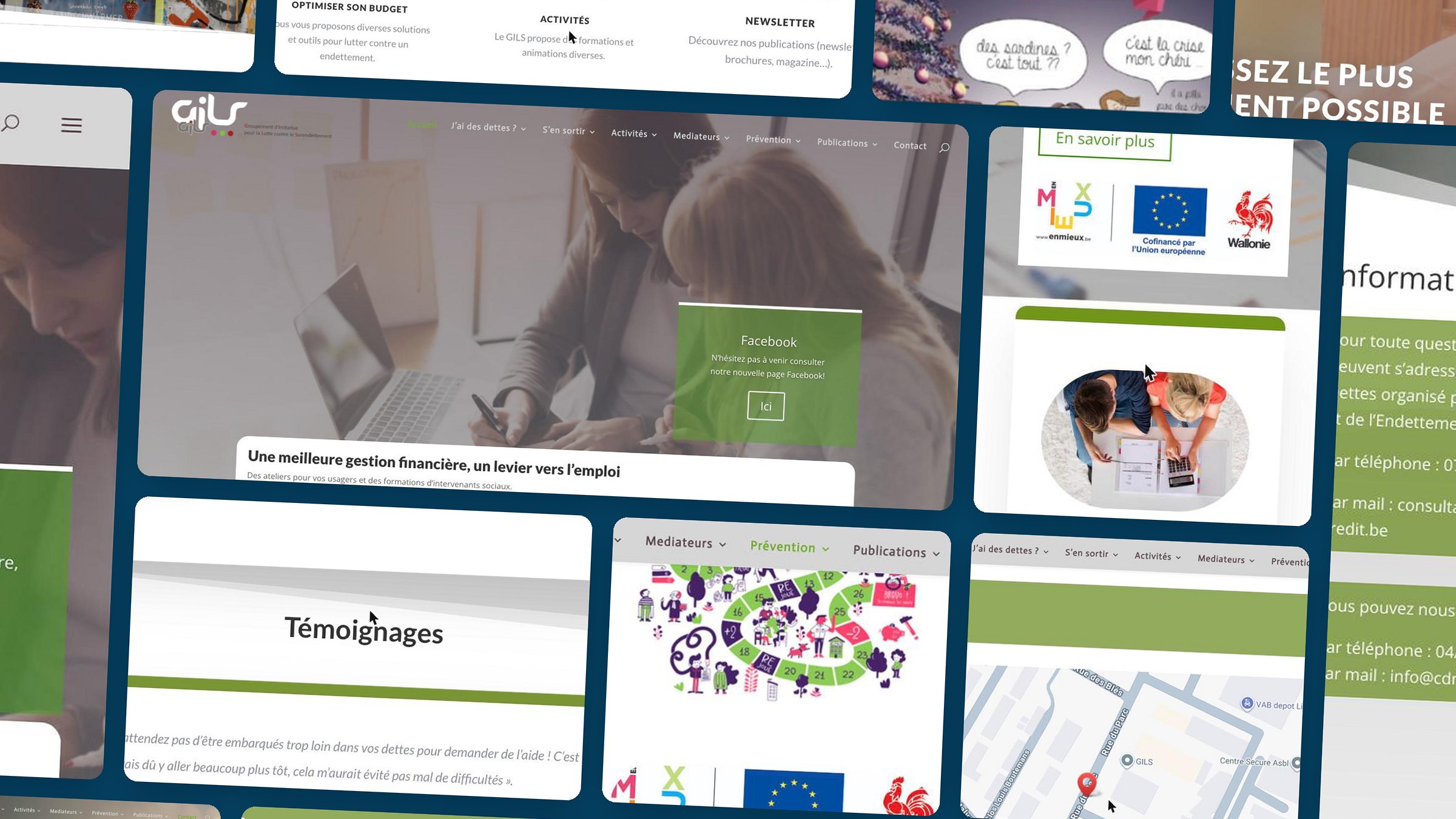 CDR-GILS — aperçu du site réalisé par Gigaweb