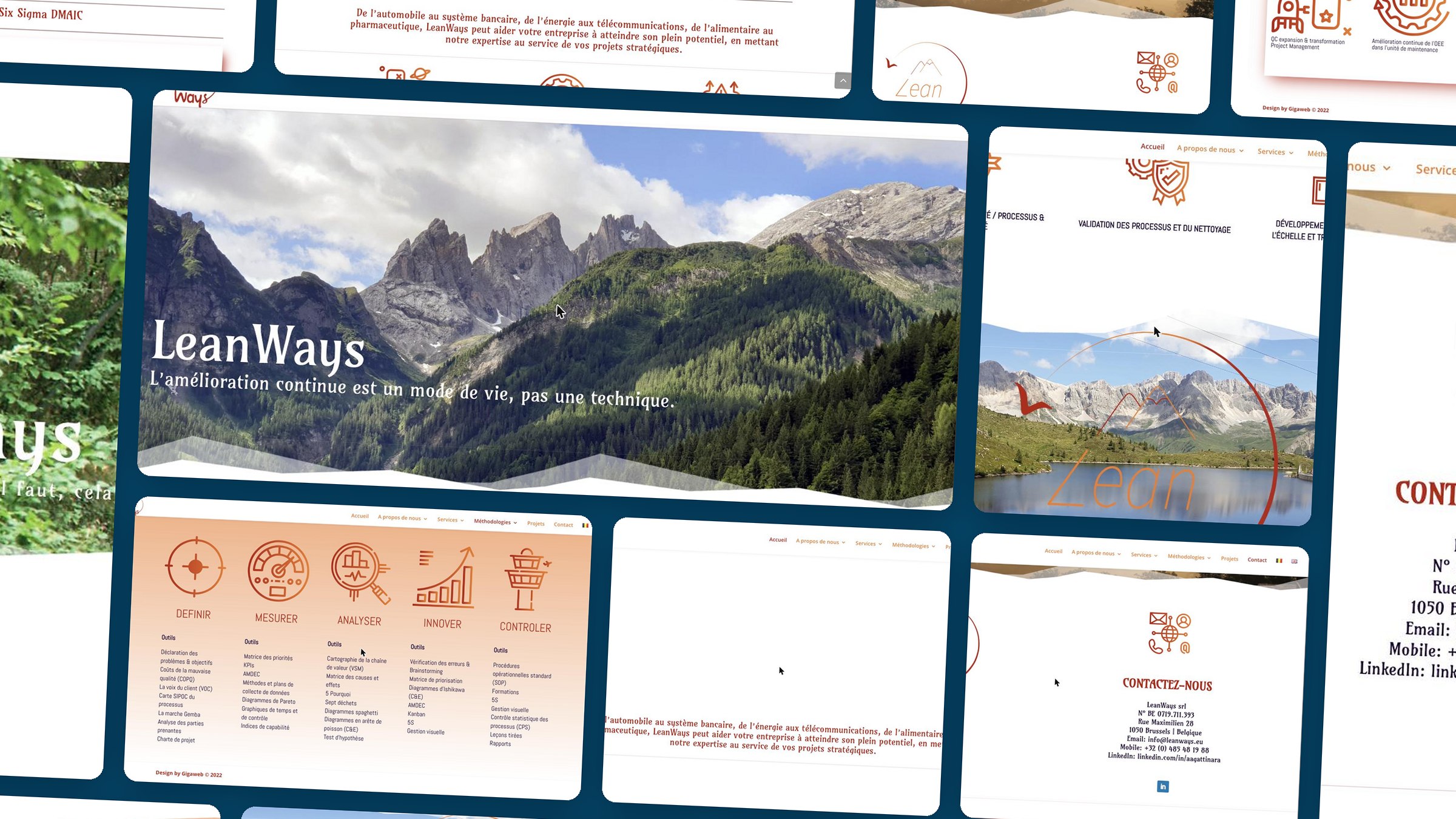 LeanWays — aperçu du site réalisé par Gigaweb